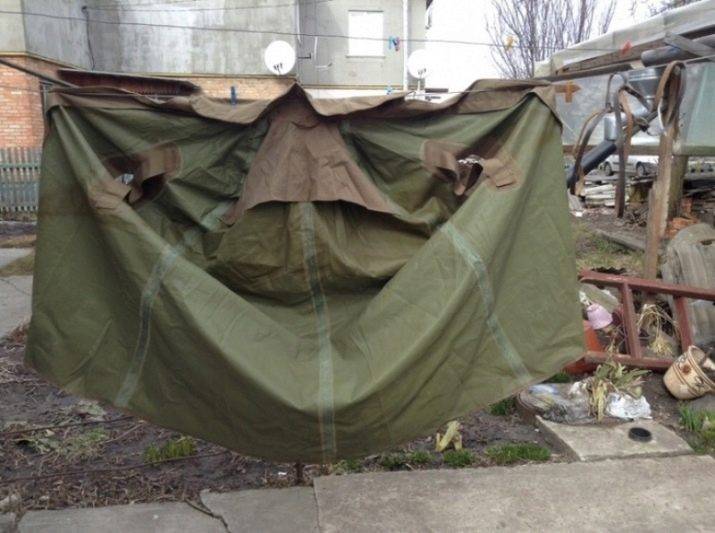 Виды и варианты использования армейской плащ-палатки в статье на сайте военсклад