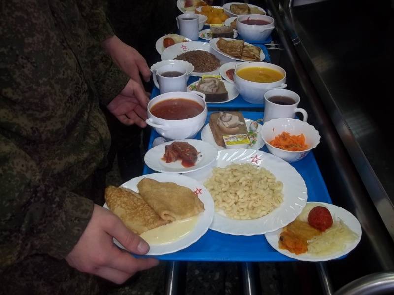 Рацион и режим питания в армии России