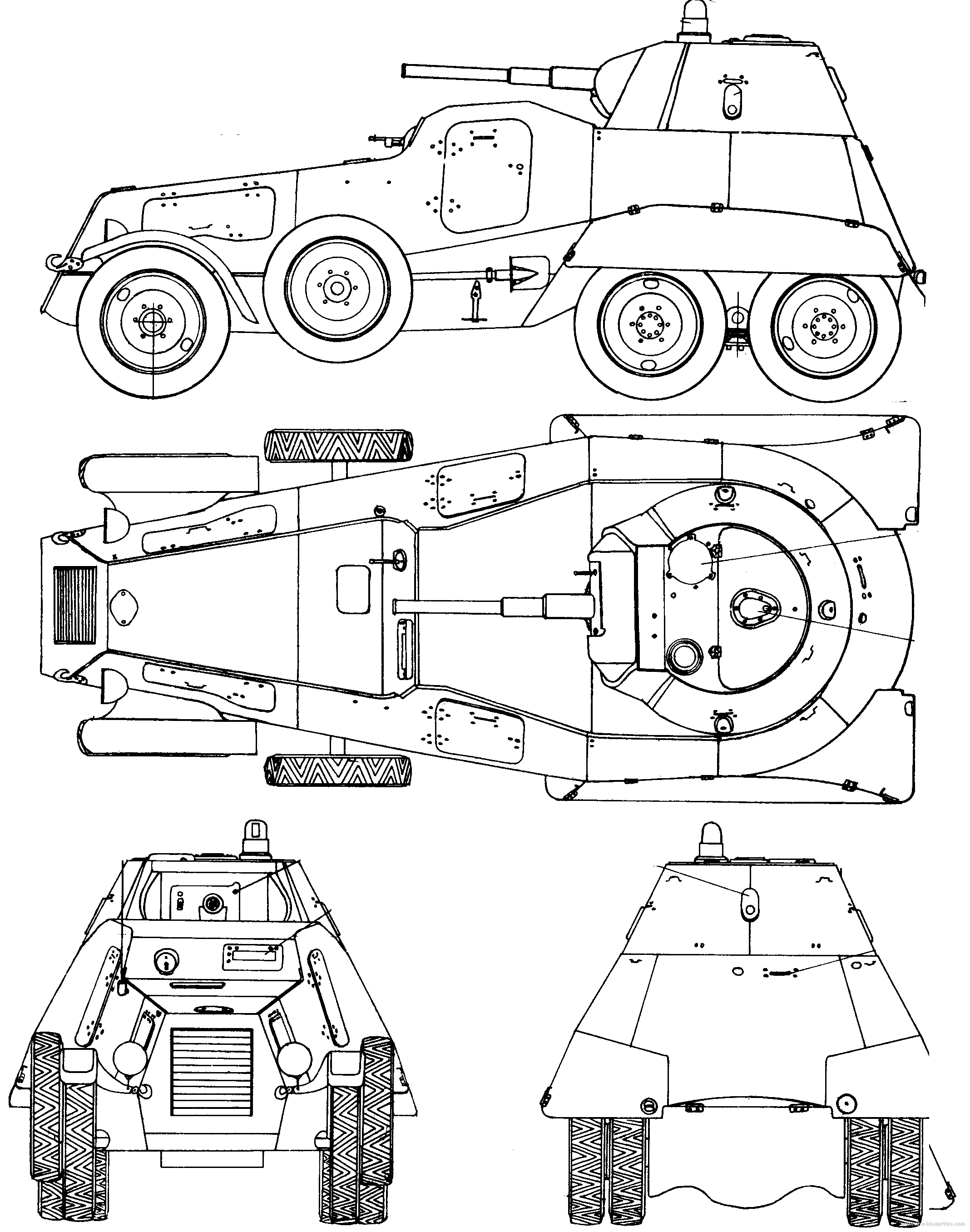 Бронеавтомобили семейства ба – средний бронеавтомобиль – ба-10