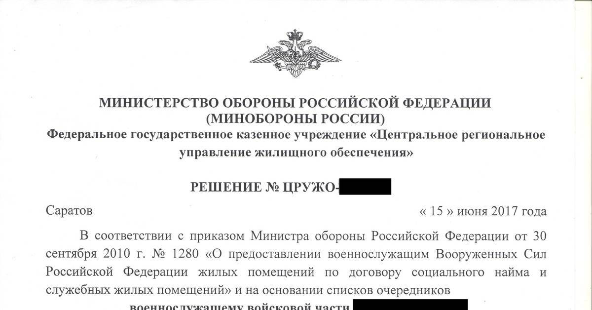 ИНН Министерства обороны РФ и другие уставные данные