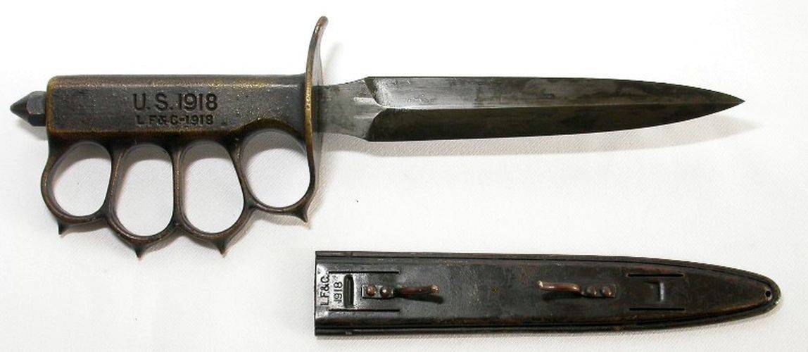 Траншейный (окопный) нож: американский m1918, немецкий времен второй мировой, окопный вермахта, лучшие модели с кастетом из колец