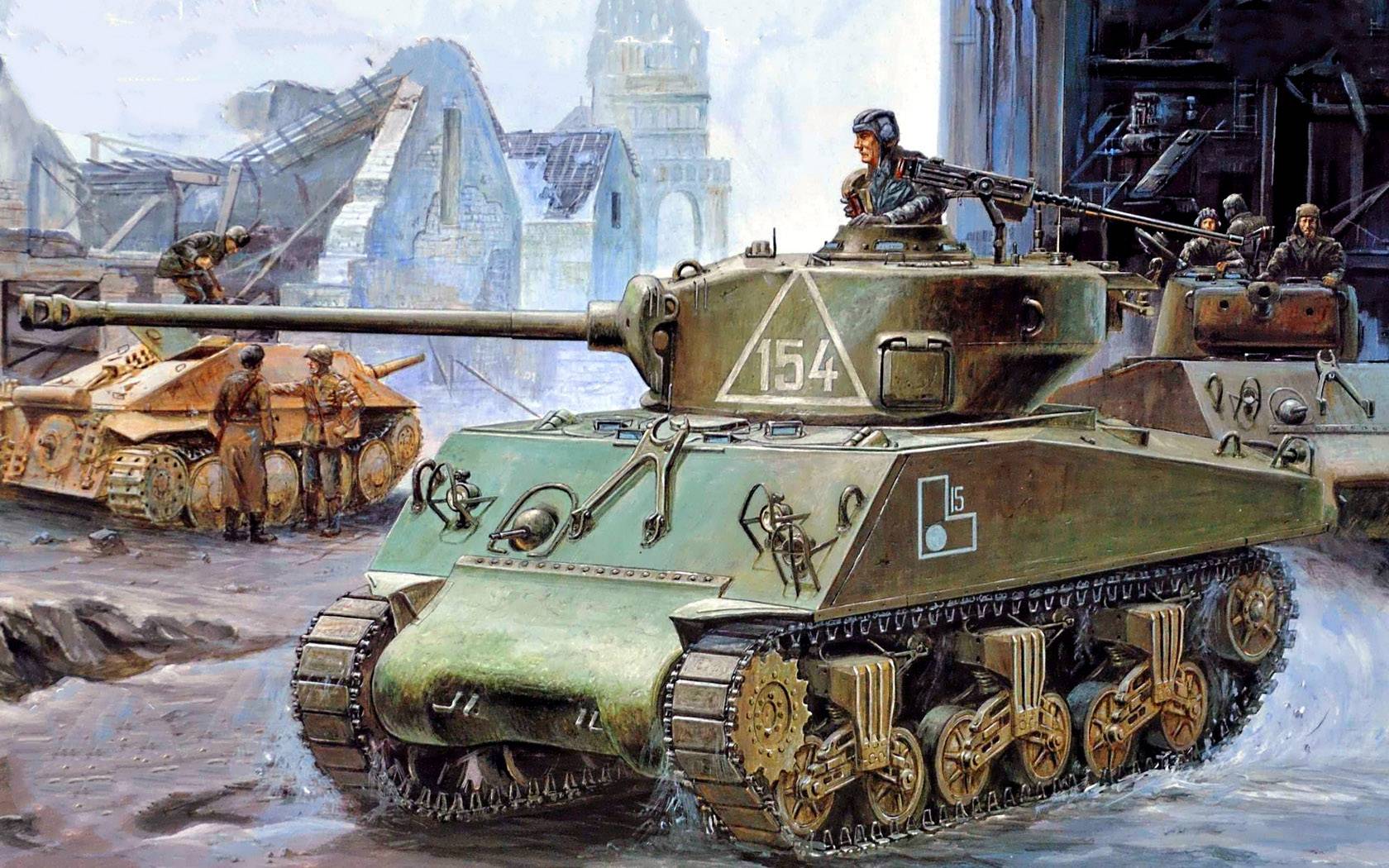 Американский танк “шерман” — одна из легенд второй мировой