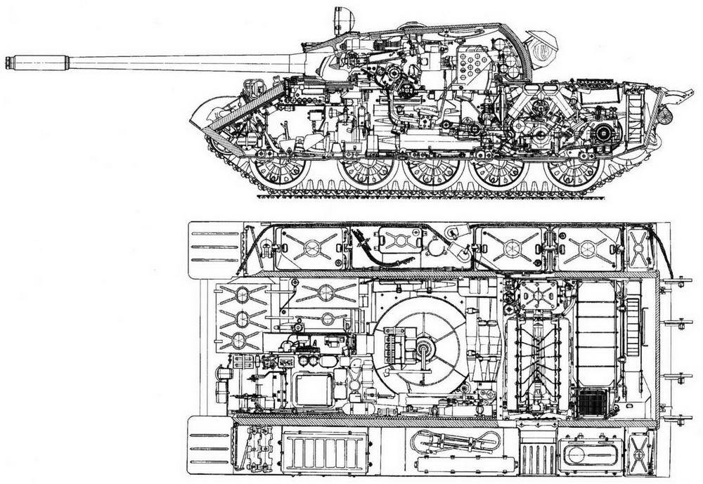 Чертежи т 54