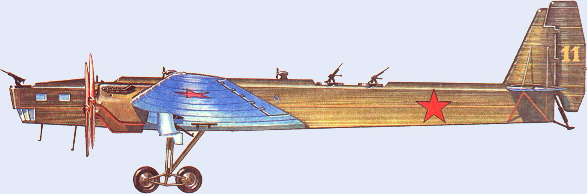 Туполев "тб-3 (ант-6)", бомбардировщик