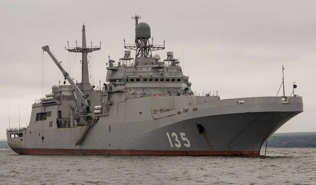 Большой десантный корабль «иван грен» передан вмф россии