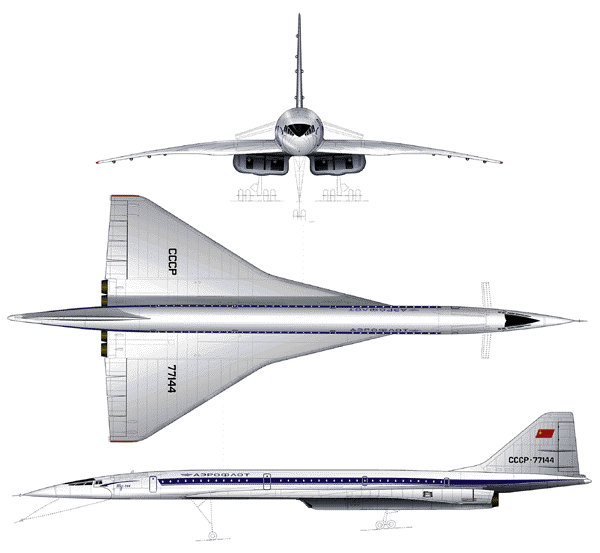 Самолет ту-144 ???? конструкция, технические характеристики, эксплуатация