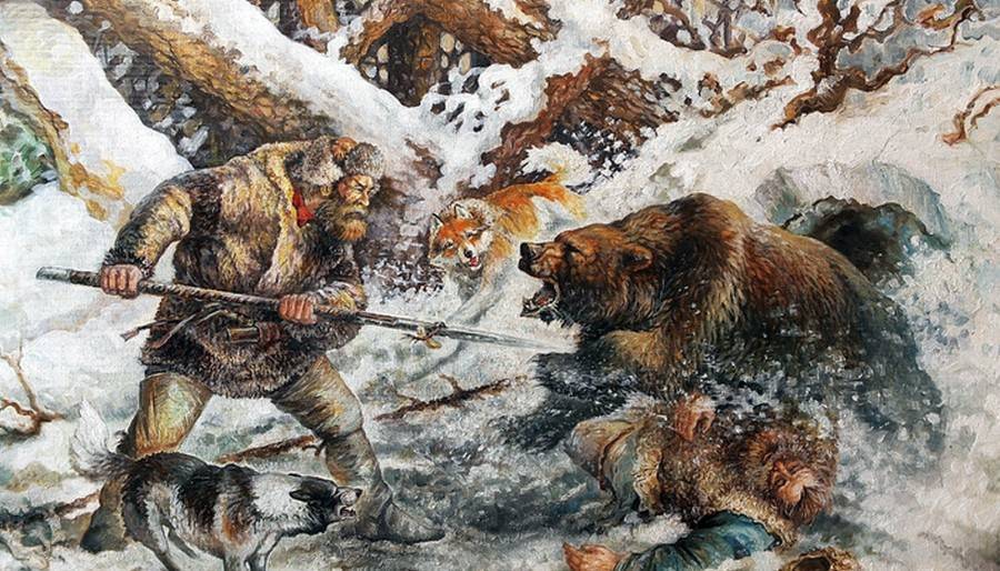 Рогатина, какое острие и наконечник, как охотиться на медведя, славянское древковое оружие, как применялась для медвежьего промысла, для чего делалась втулка у навершия