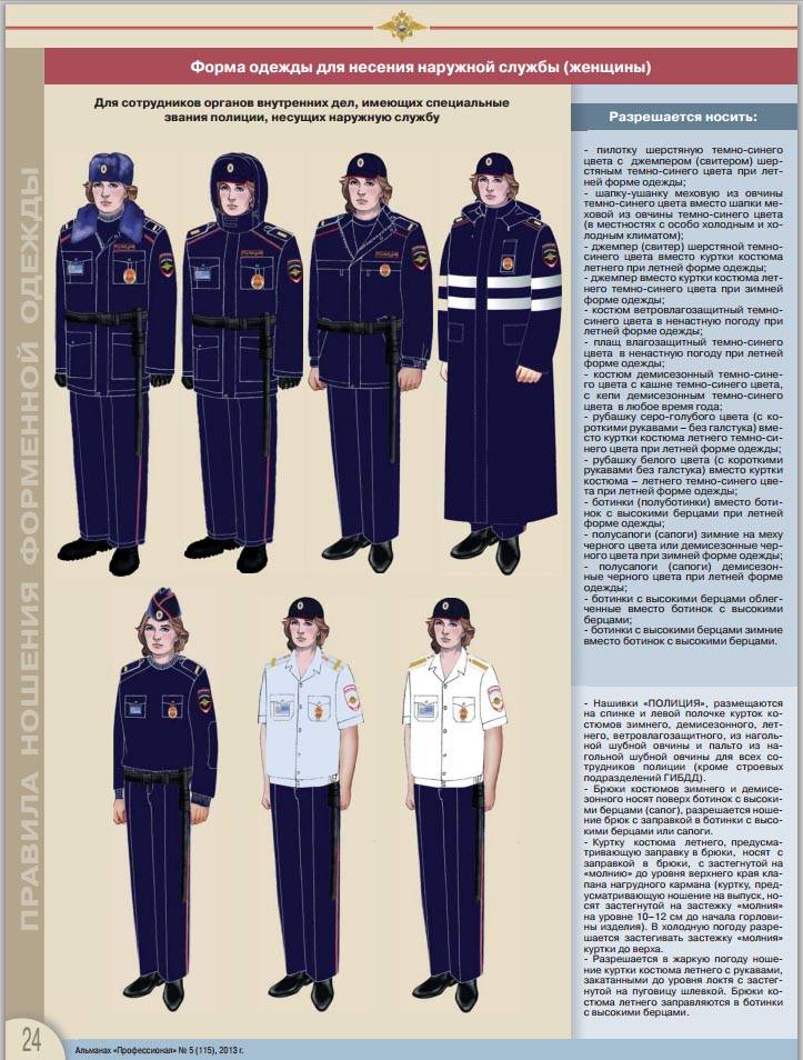 Разновидности фасонов и фото моделей формы полиции нового образца