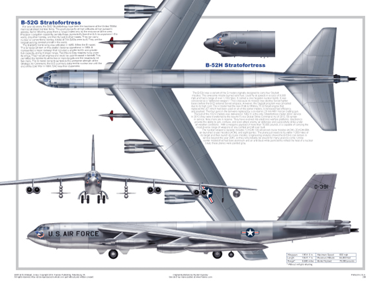 Boeing b-52g/h stratofortress боинг b-52g/h «стратофортресс». энциклопедия современной военной авиации 1945-2002: часть 1. самолеты