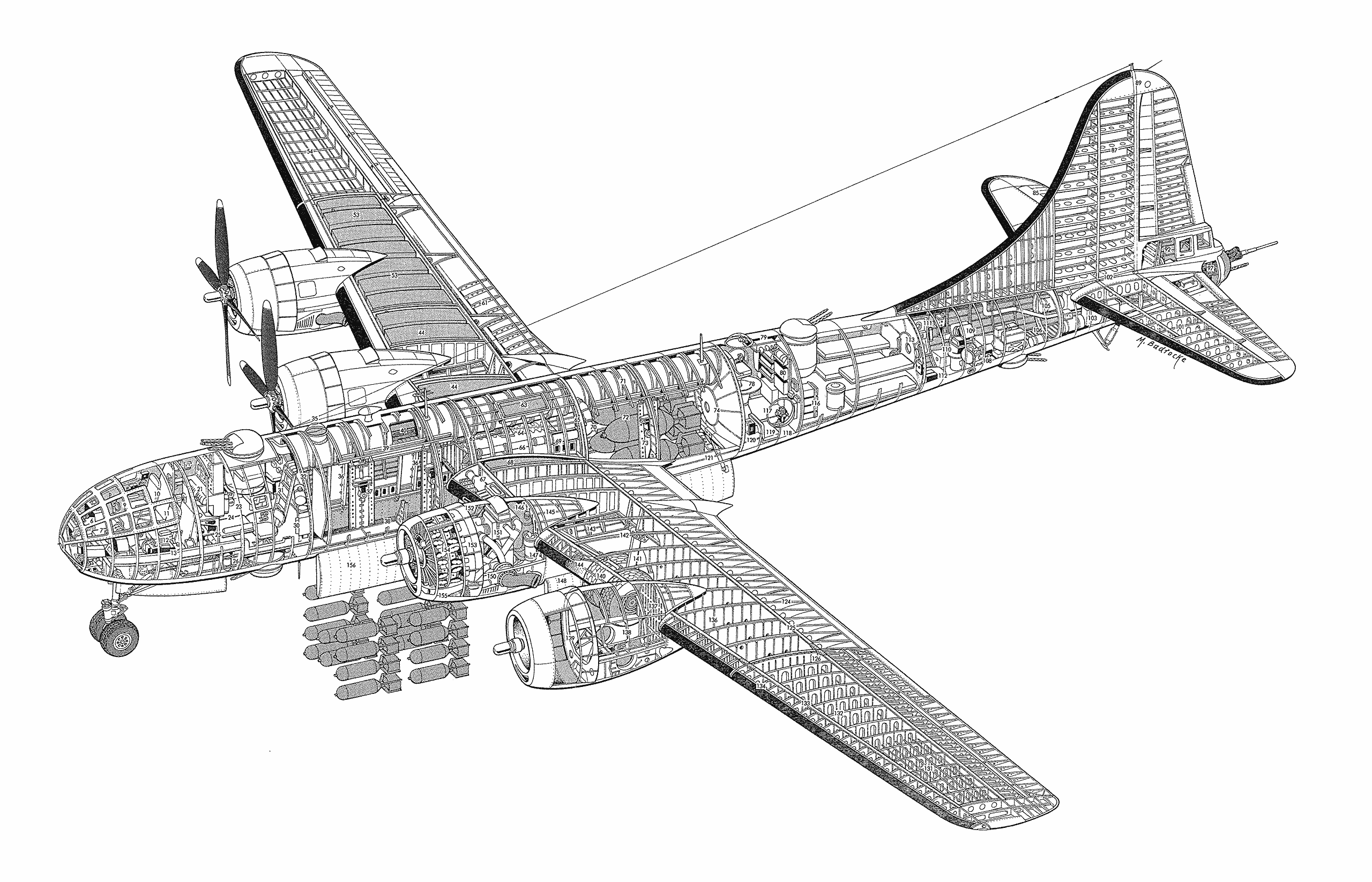 Бомбардировщик боинг b-29 «суперкрепость»