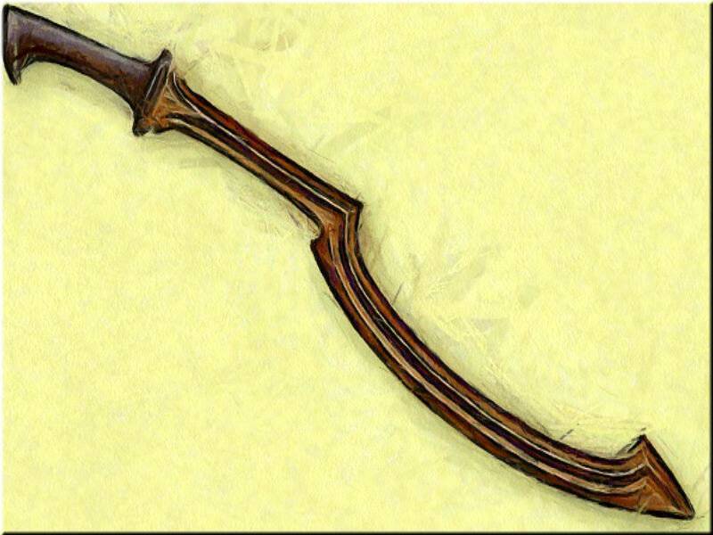 Хопеш - древний египетский меч различных форм и размеров, оружие пеших и конных воинов, описание и особености применения