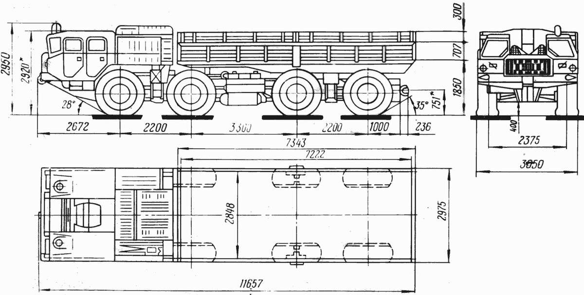Технические характеристики грузового автомобиля маз-7310 и его модификаций