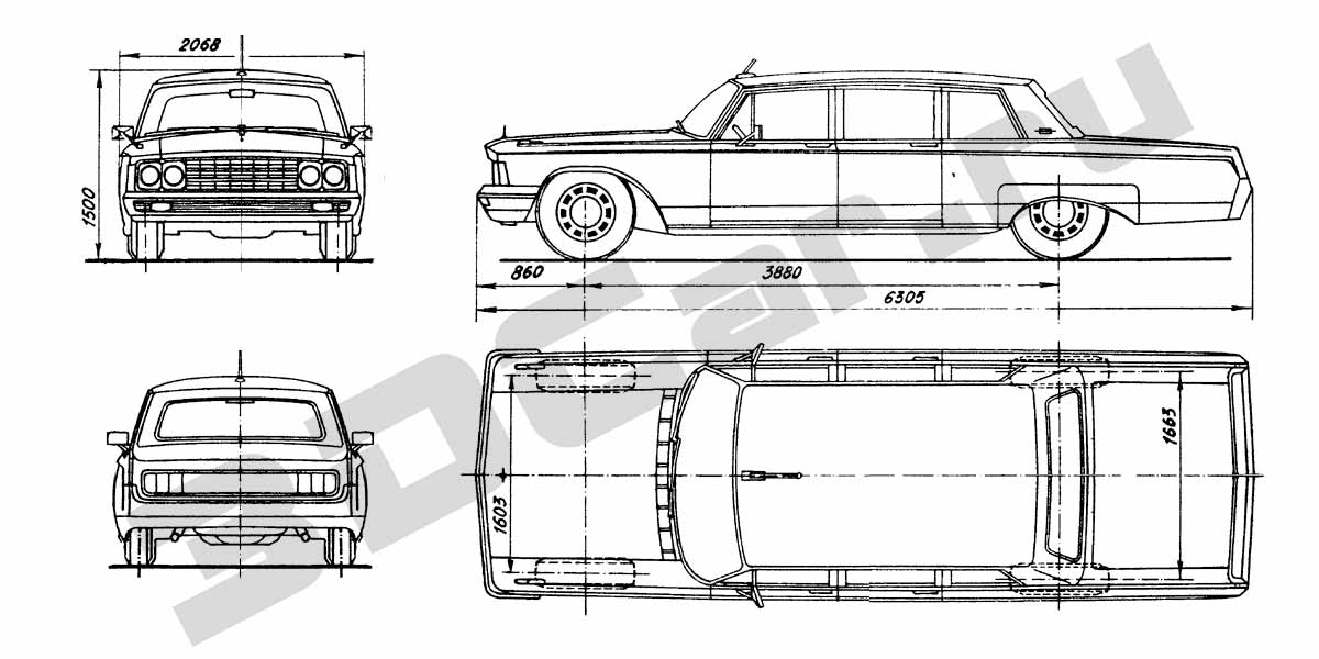 Автомобиль ЗиЛ-114 — описание и основные технические характеристики