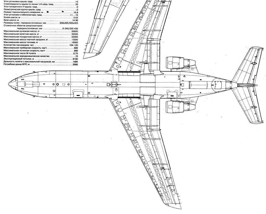 Самолёт як 42: схема и практическая аэродинамика, технические характеристики (ттх), расположение мест в салоне