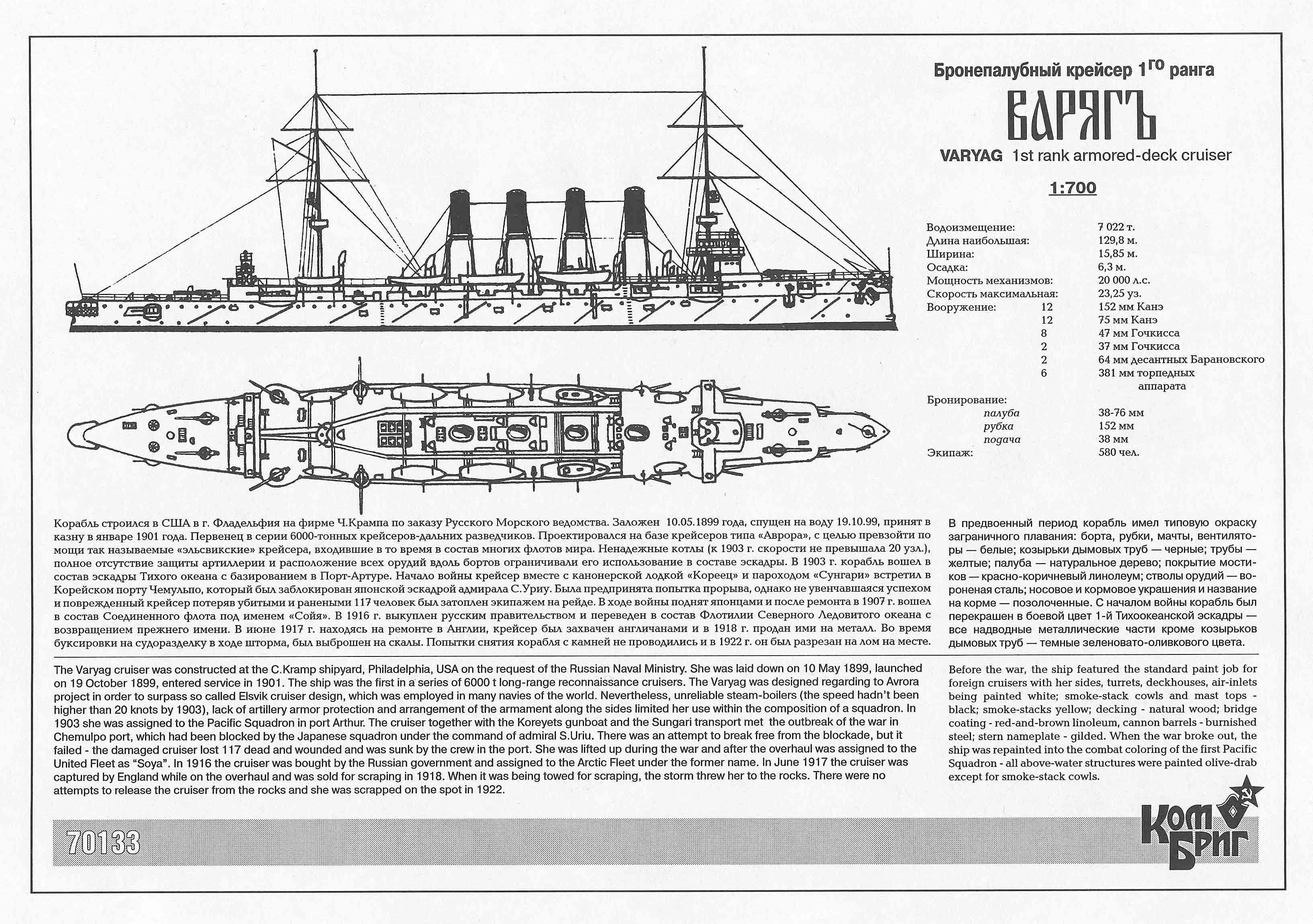 Крейсер "варяг" - история подвига бронепалубного корабля в русско-японской войне