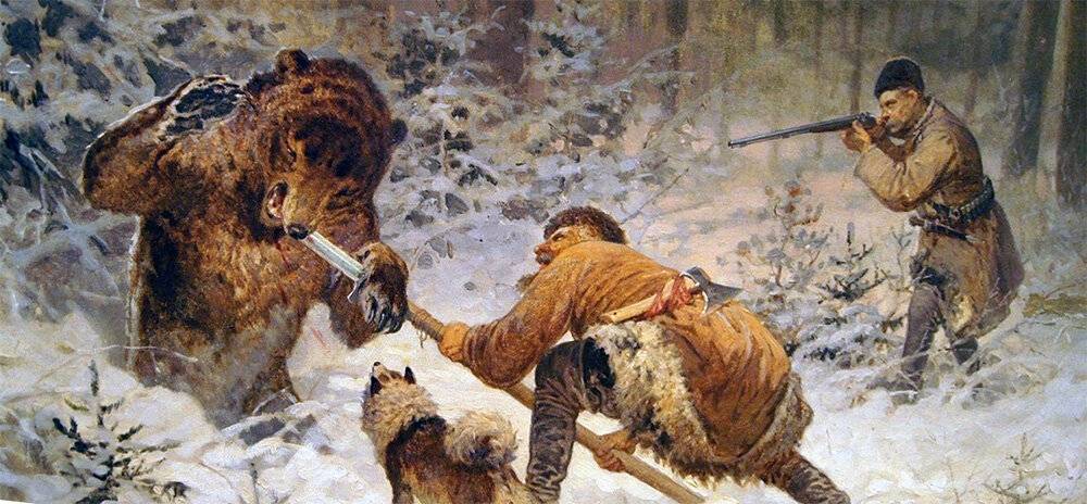 Охота на овсах на медведя