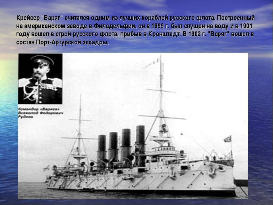 Геройская гибель крейсера "варяг" и канонерской лодки "кореец"