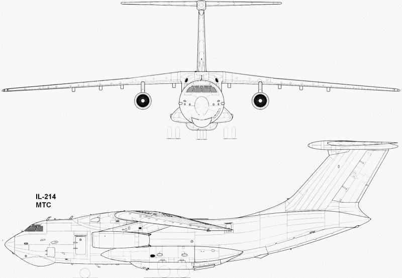 Ил-214: самолёт, лётно-технические характеристики, конструкция, история развития проекта, перспективы