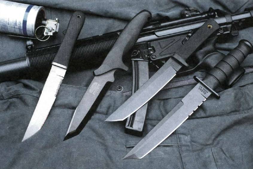 Боевые ножи спецназа гру, мвд а также ножи боевых плавцов и десанта