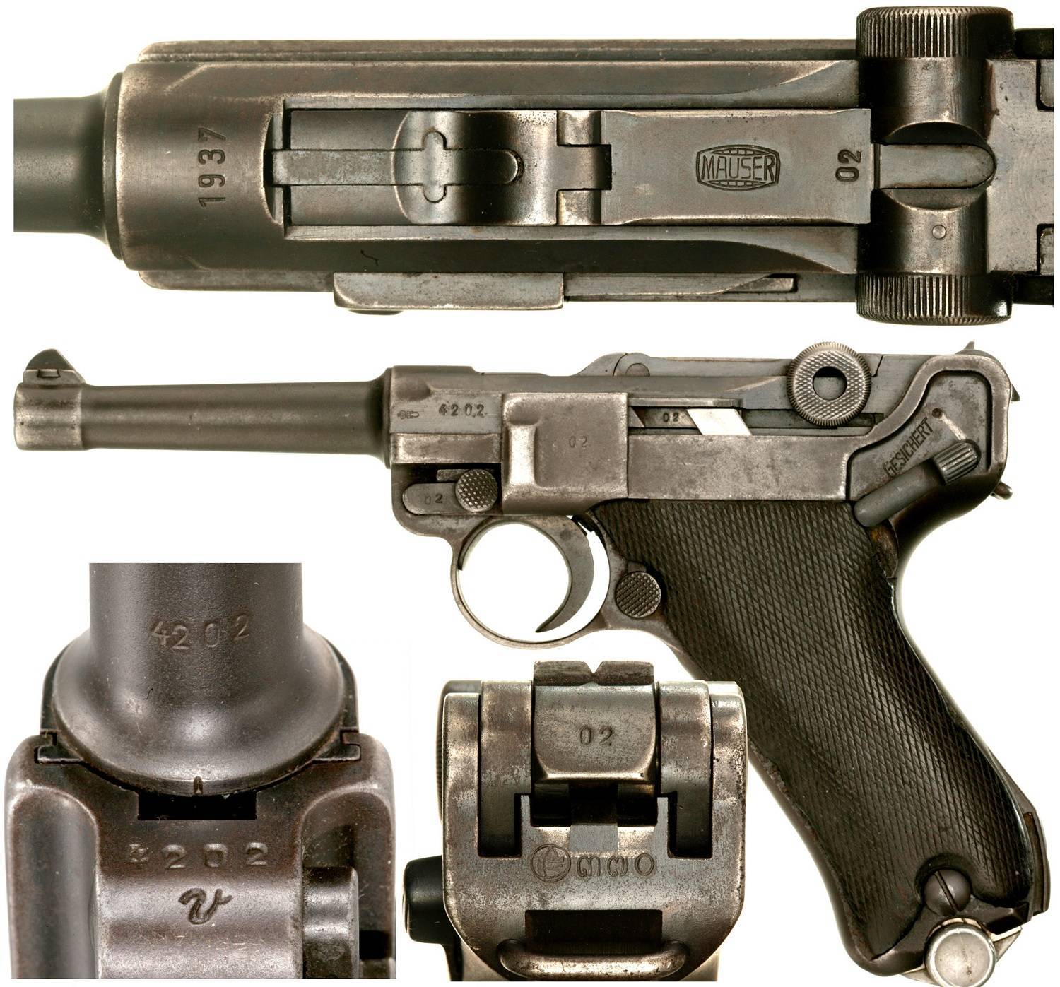 Обзор пневматического пистолета парабеллум люгер с подвижным затвором