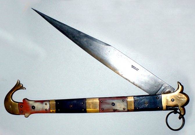Нож наваха – клык кабана