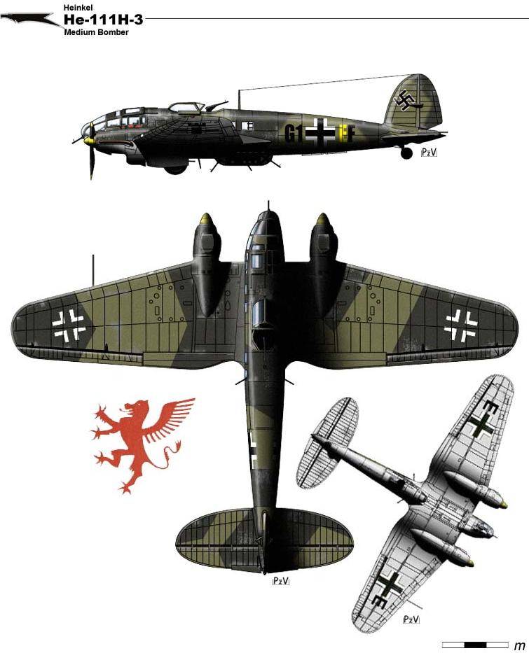 Heinkel he. 111: бомбардировщик хейнкель, самолёт второй мировой, конструкция, технические характеристики