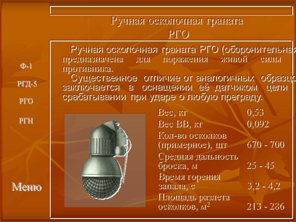 Weaponplace.ru - ручные осколочные гранаты рго и ргн