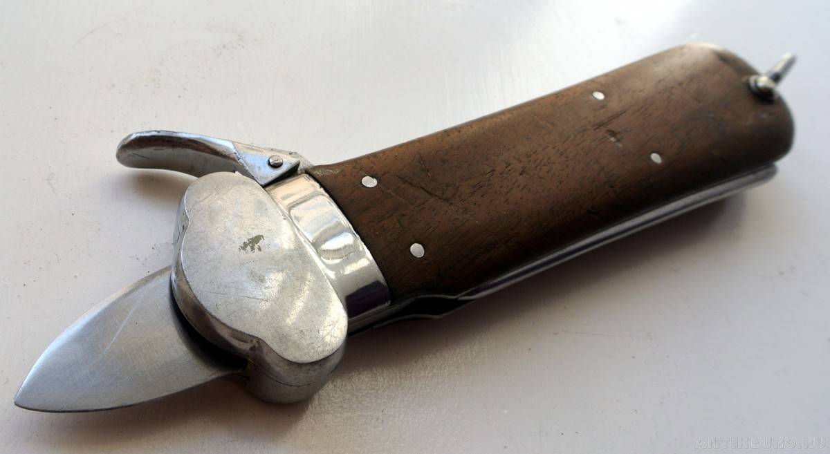 «luftwaffe fallschirmjäger-messer» - самый инерционный известный нож-стропорез (8 фото)
