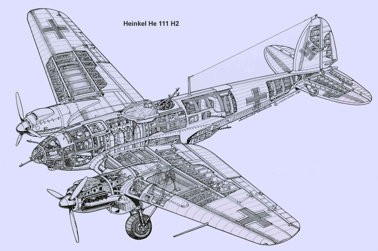 Heinkel he. 111: бомбардировщик хейнкель, самолёт второй мировой, конструкция, технические характеристики
