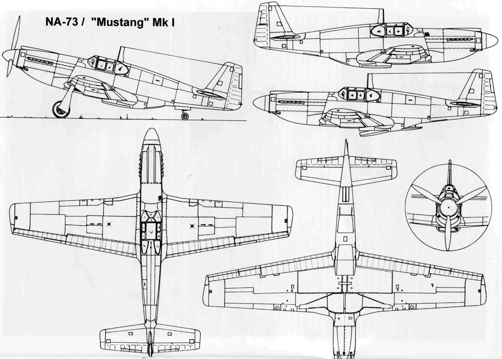 P-51a/c "mustang"