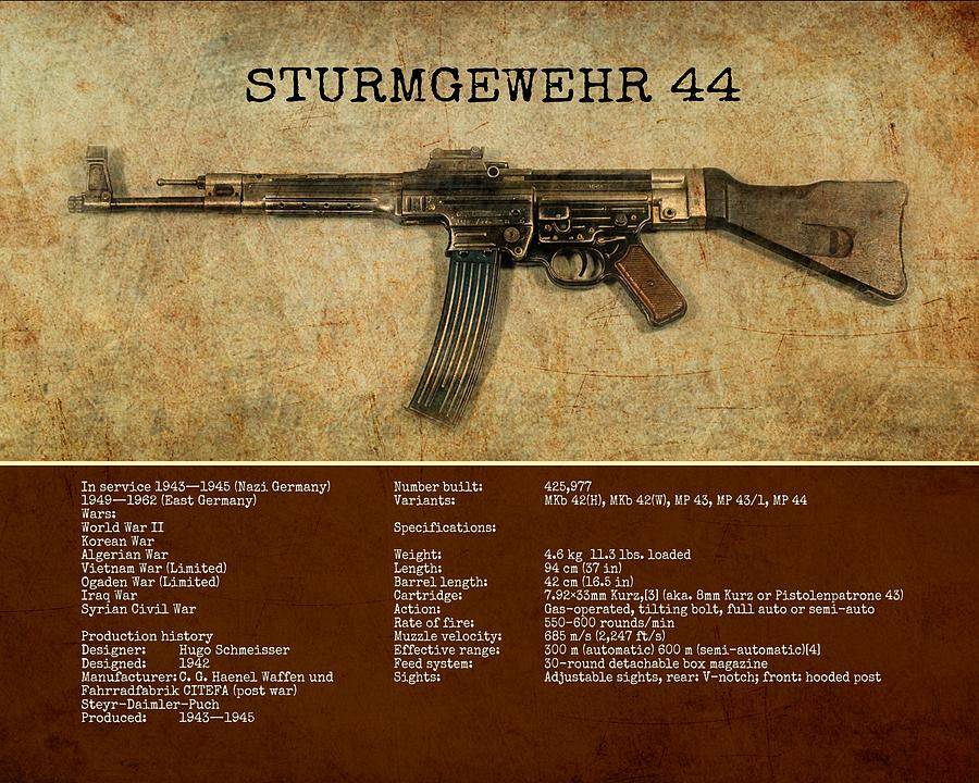 Sturmgewehr 44, stg 44 - немецкий автомат, история и боевое применение