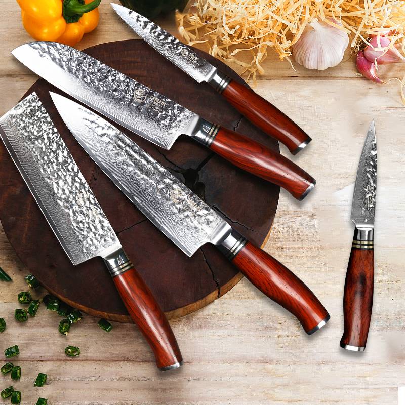 Ножи из дамасской стали: складные, выкидные, охотничьи, поварские, японские, кованые на заказ, плюсы и минусы
