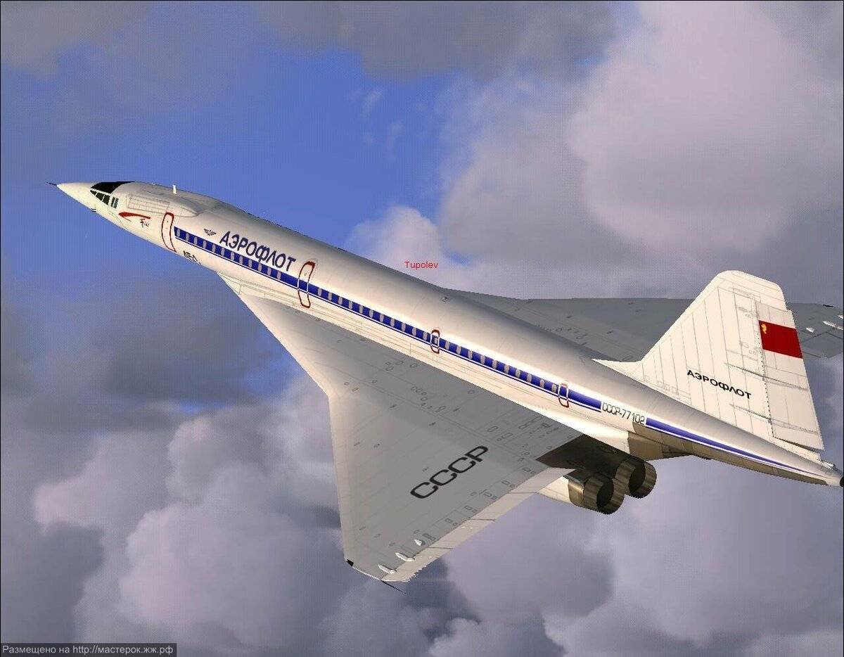 Сверхзвуковой пассажирский самолёт ту - 144 (46 фото + 3 видео)
