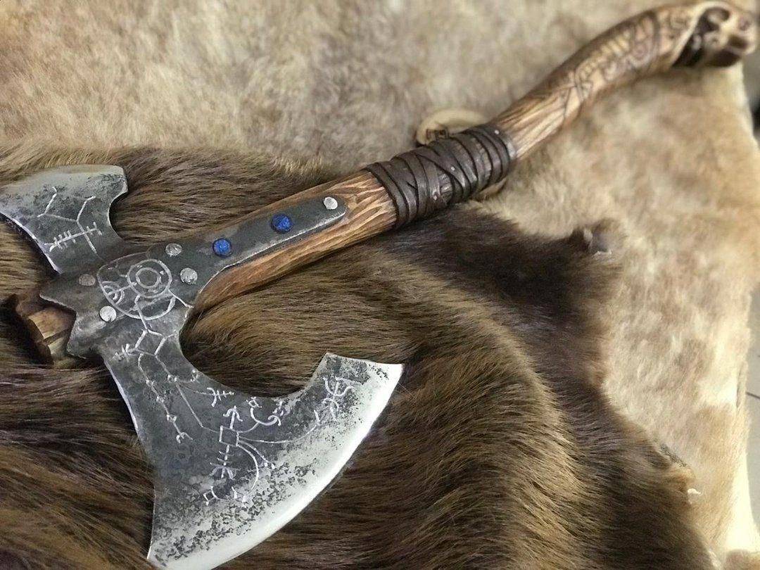Боевой топор викингов из старого топора