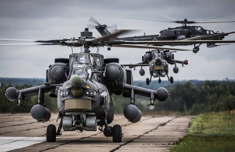 Лучшие российские военные вертолеты ми-28 и ка-52
