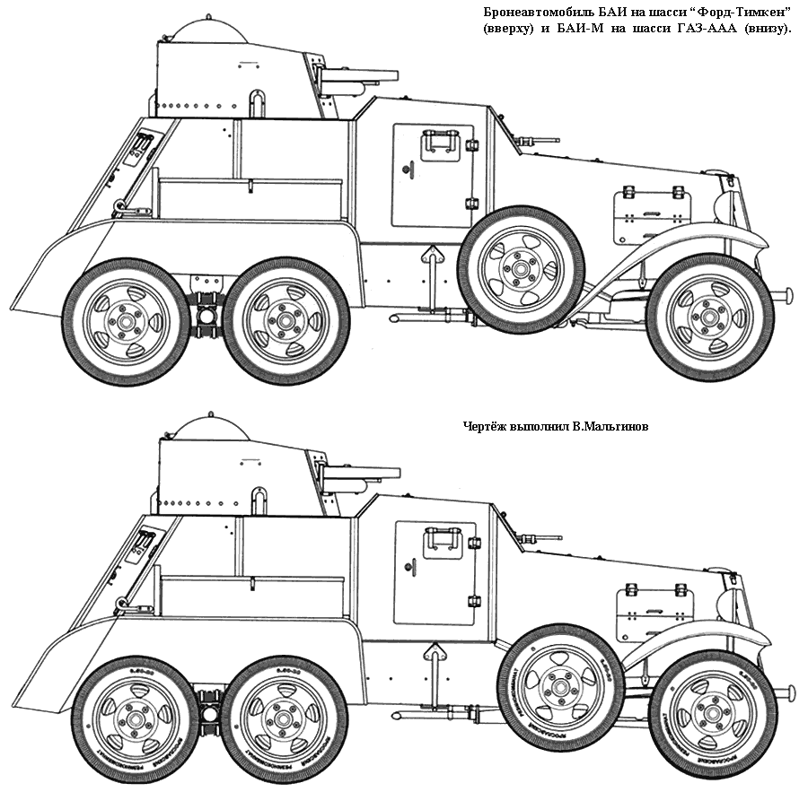 Бронеавтомобиль ЛБ-62 чертежи
