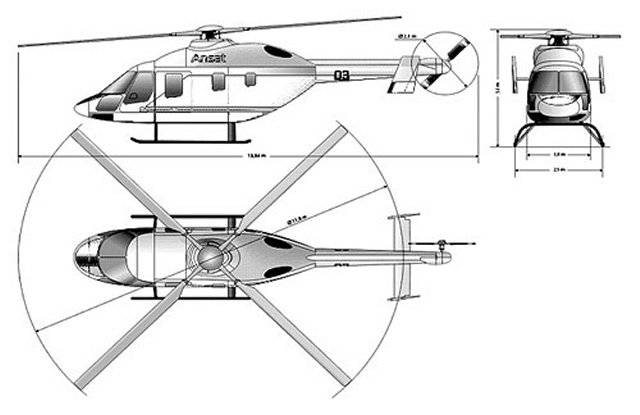 Вертолёт - ансат: технические характеристики, кабина, конструкция, медицинский, применение, описание