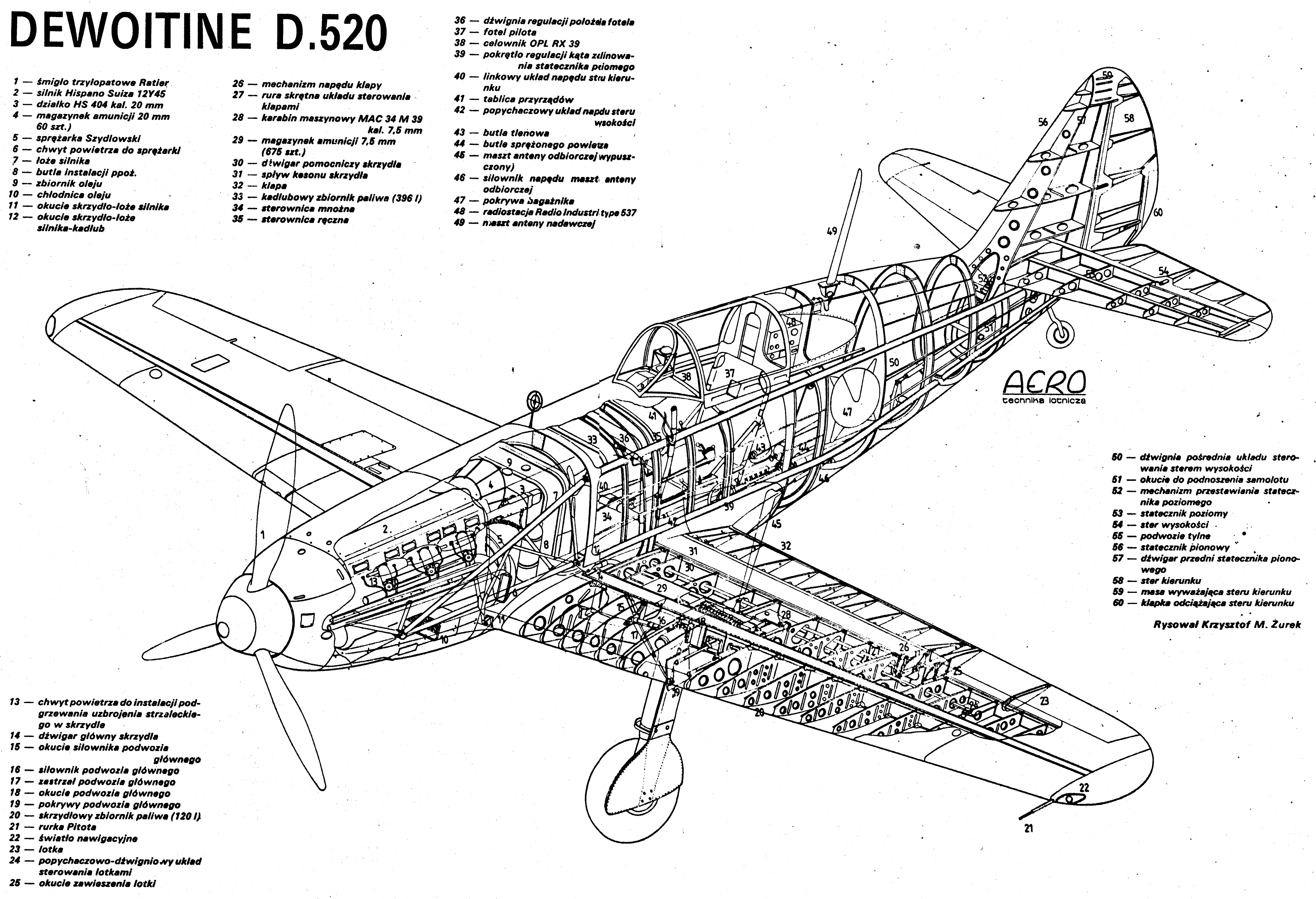 Боевые самолёты: французский истребитель dewoitine d.520