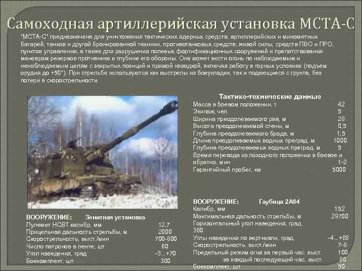Самоходная дивизионная гаубица 2с19 «мста-с»: фото и технические характеристики :: syl.ru