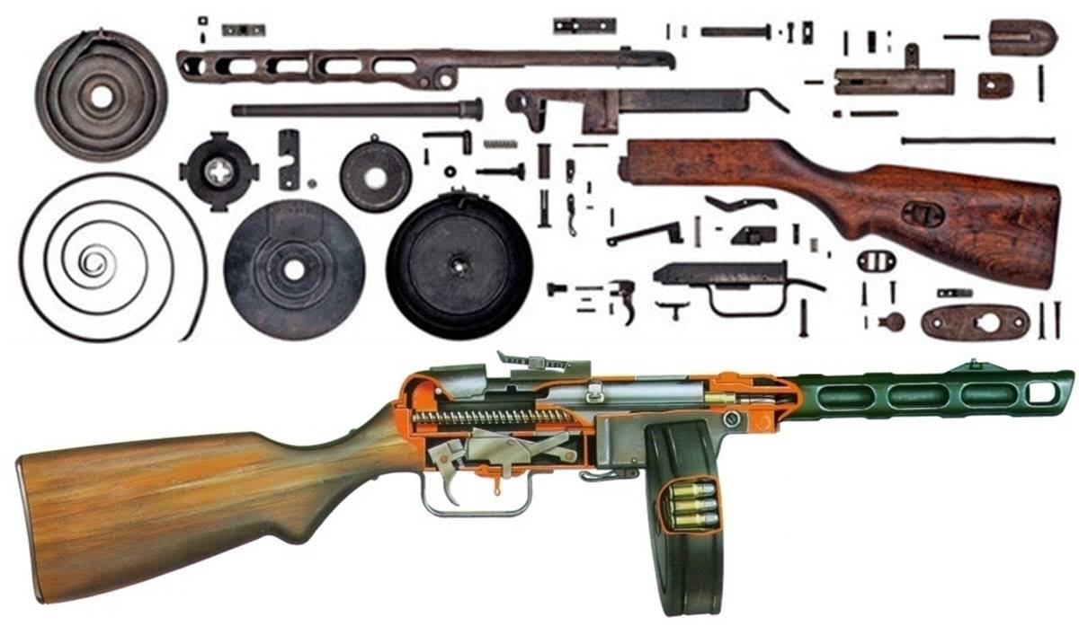 Пистолет-пулемет шпагина (ппш-41): технические характеристики (ттх), конструкция, сколько патронов в магазине автомата