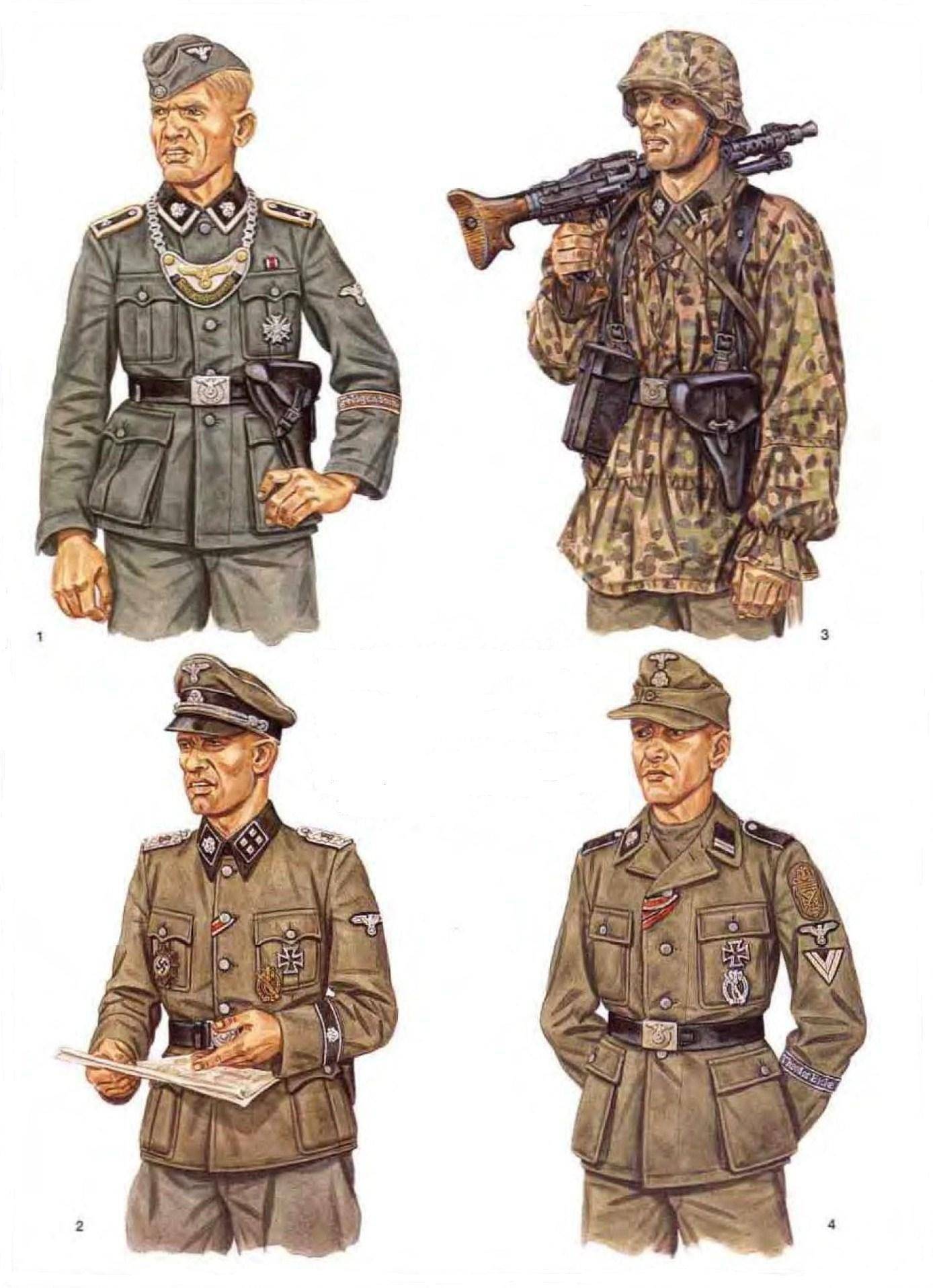 Камуфляж войск сс - униформа и знаки различия  - военная история, оружие, старые и военные карты