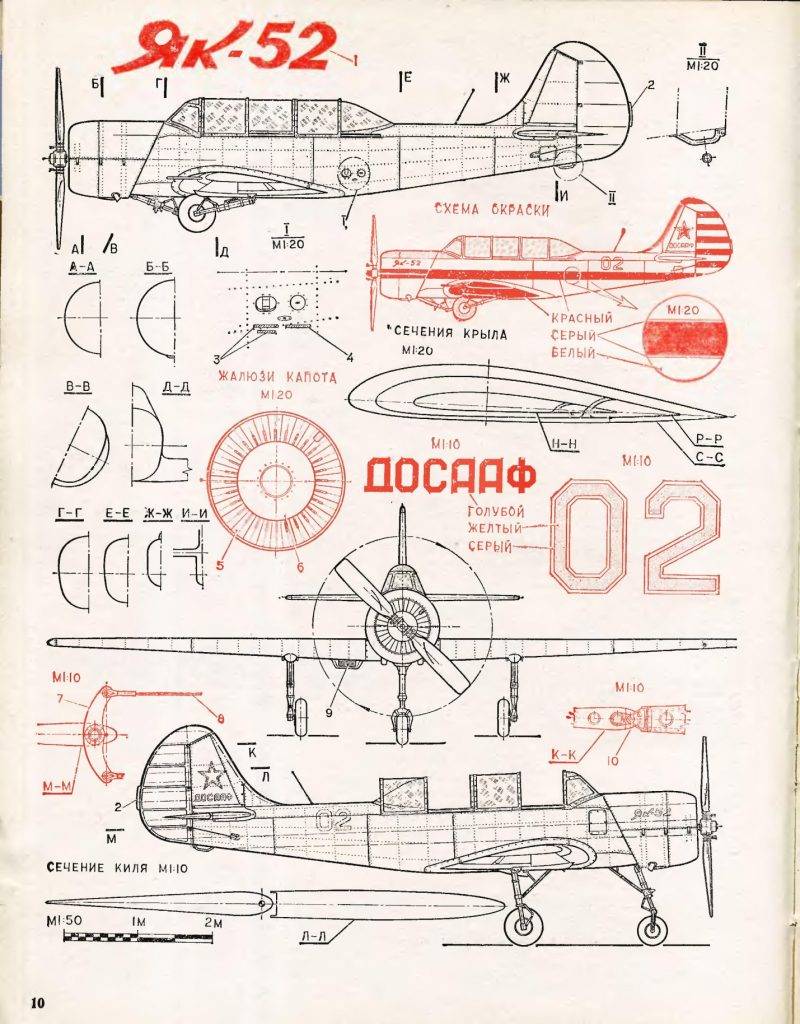 Самолет як-52 — технические характеристики