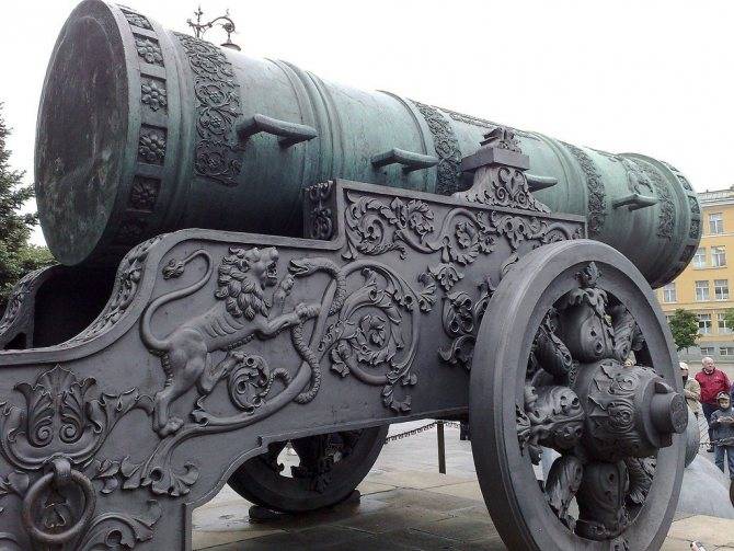 Царь-пушка в кремле – история кратко о легендарном орудии