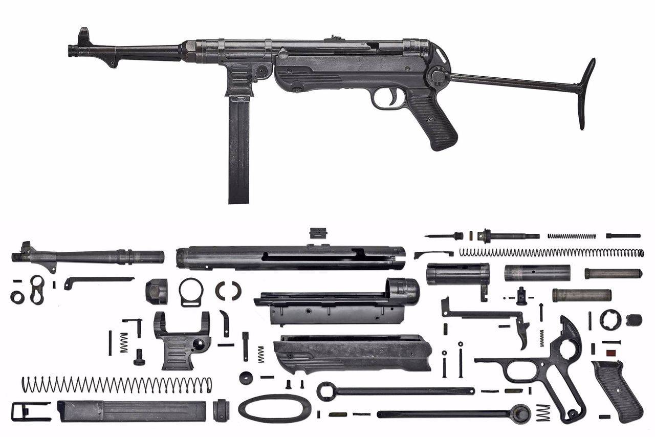 Пистолет-пулемёт mp40 1940 год. 9х19 мм люгер